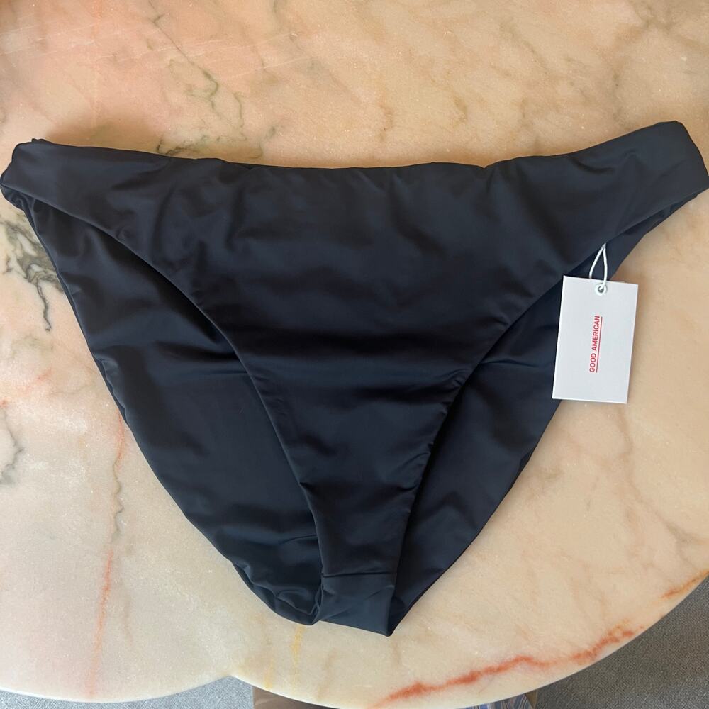 Good American‎ Black Basic Bikini Bottom Full Coverage NWT SIze 3XL